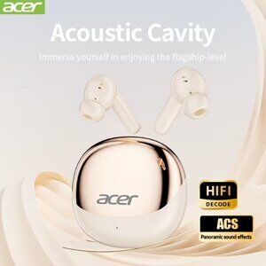 New Acer TWS Wireless Earbuds (OHR546) Beige SEALED